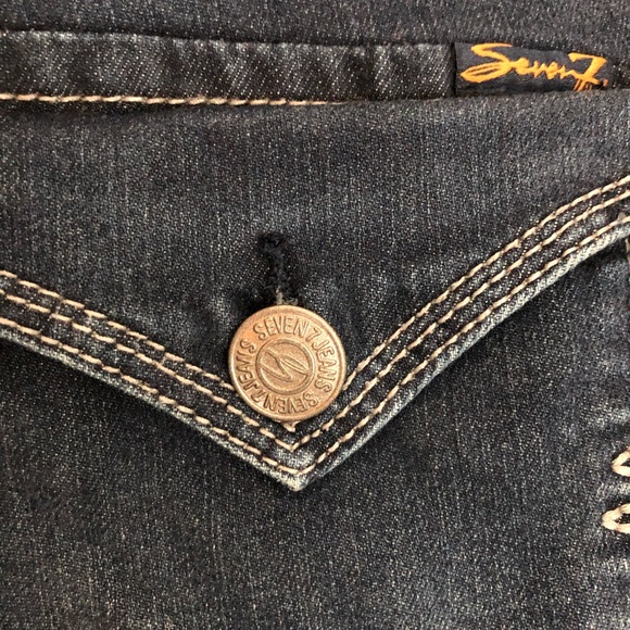 Seven7 Baby Boot Medium Wash Jeans, Size 31x31 - Picture 4 of 8